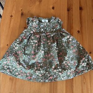 Old Navy Green Floral Button-Up dress